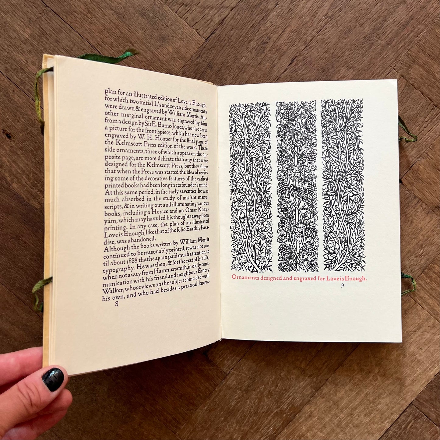 A Note By William Morris on His Aims in Founding the Kelmscott Press. Together With a Short Description of the Press By S.C. Cockerell, & An Annotated List of the Books Printed Thereat – William Morris & S.C. Cockerell (Facsimile Edition)