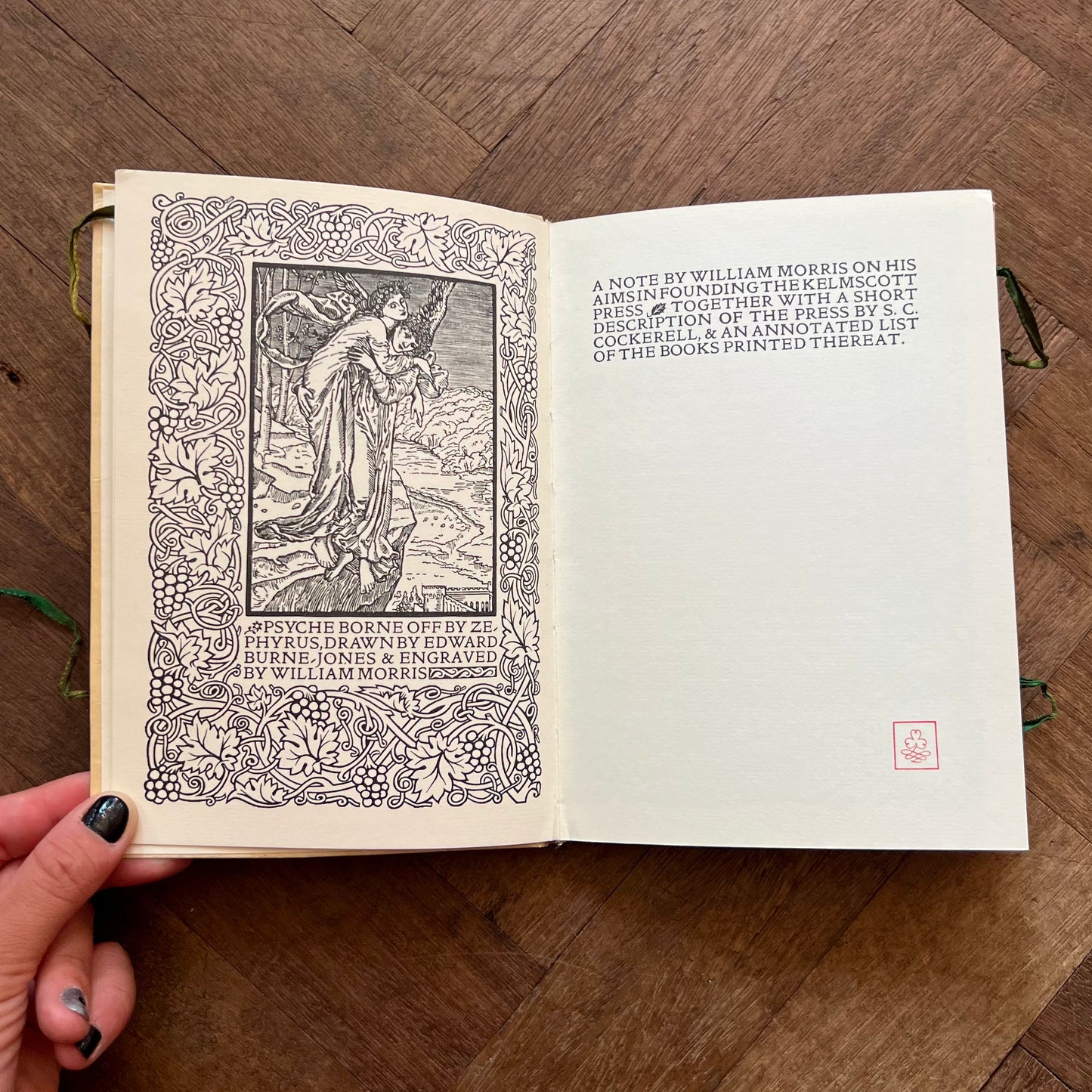 A Note By William Morris on His Aims in Founding the Kelmscott Press. Together With a Short Description of the Press By S.C. Cockerell, & An Annotated List of the Books Printed Thereat – William Morris & S.C. Cockerell (Facsimile Edition)