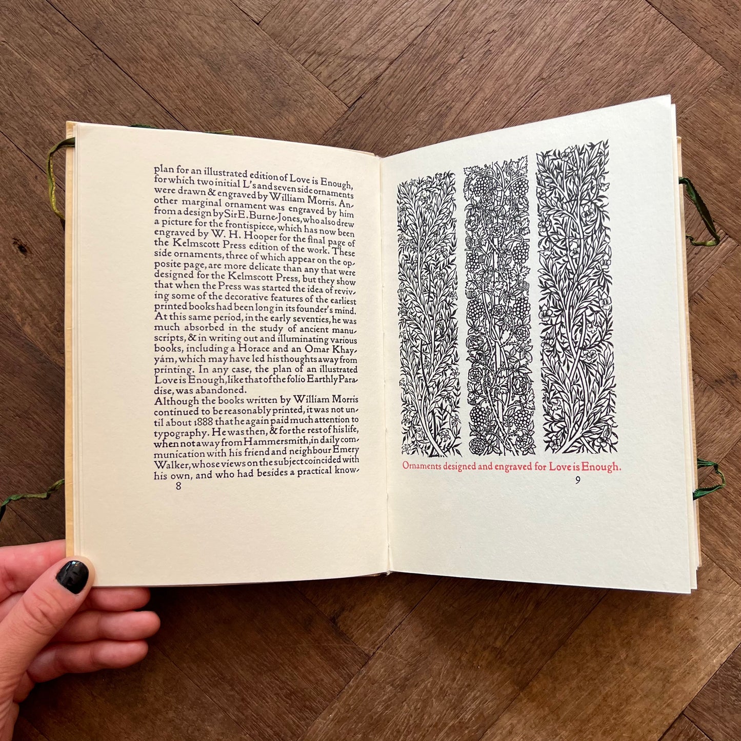 A Note By William Morris on His Aims in Founding the Kelmscott Press. Together With a Short Description of the Press By S.C. Cockerell, & An Annotated List of the Books Printed Thereat – William Morris & S.C. Cockerell (Facsimile Edition)
