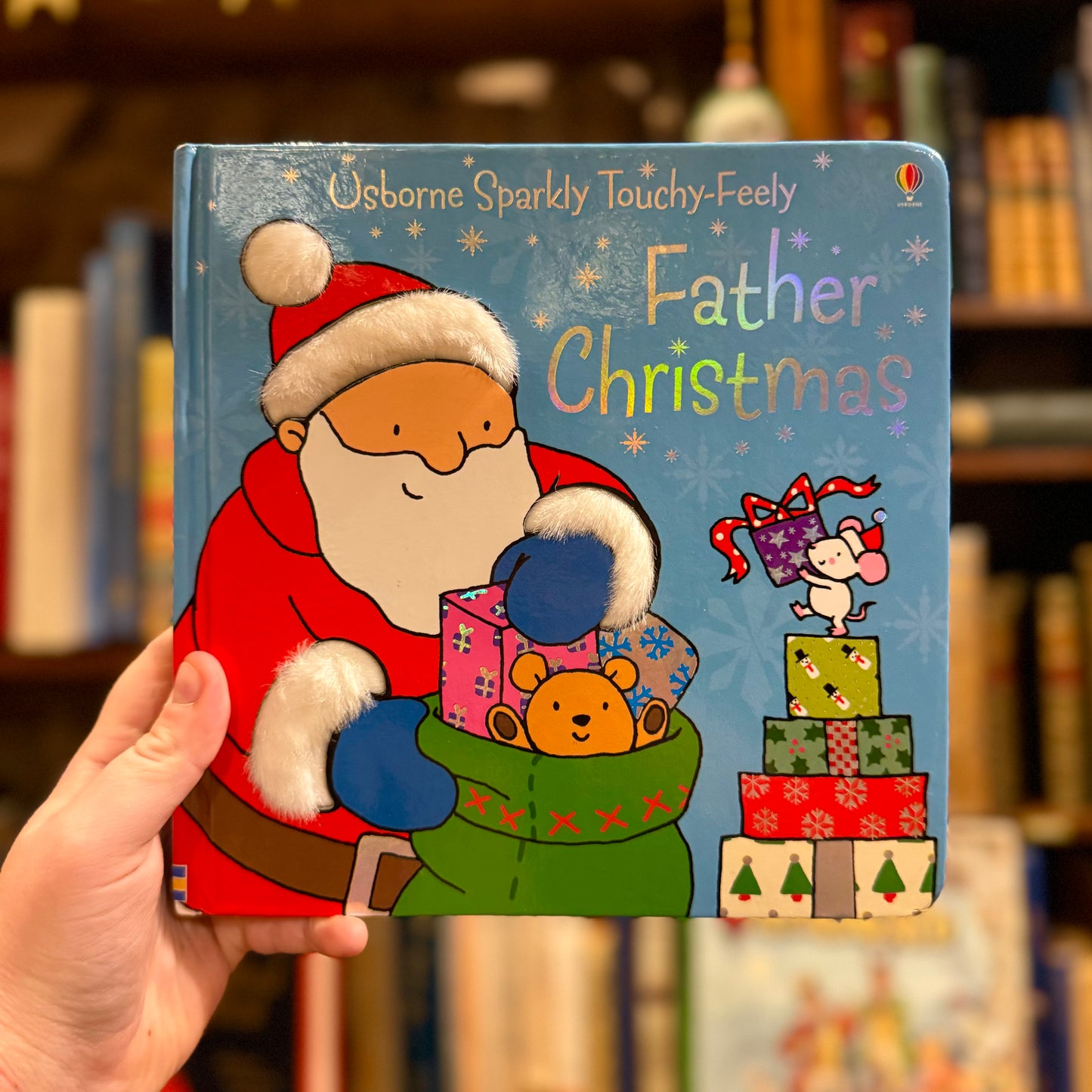 Usborne Sparkly Touchy-Feely: Father Christmas – Rebecca Finn