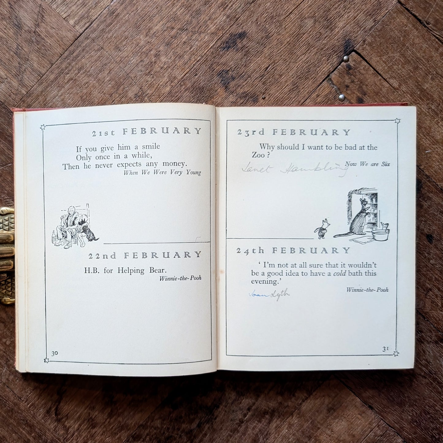 The Christopher Robin Birthday Book (First Edition, 1930) – A.A. Milne, E.H. Shephard