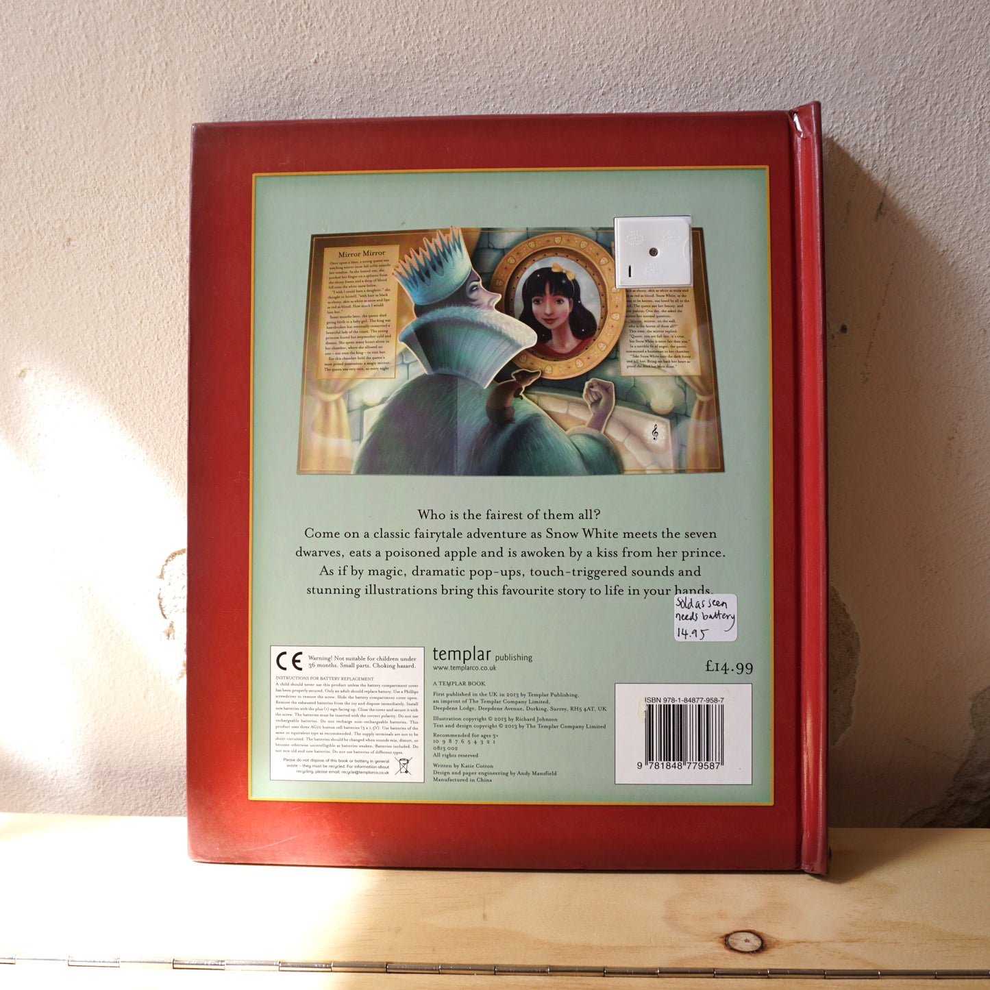 Snow White Pop-up Book - Katie Cotton, Richard Johnson