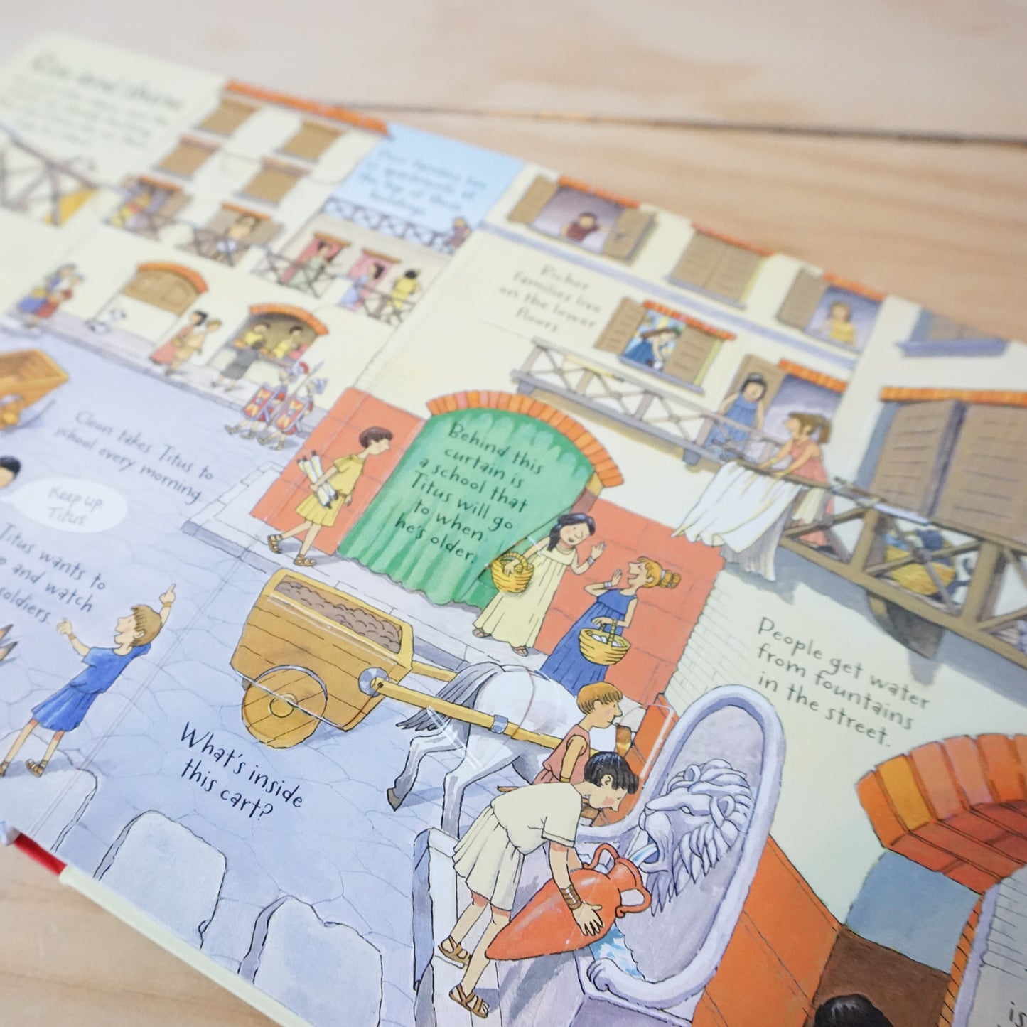 Usborne Look Inside Roman Town - Conrad Mason, Alfredo Belli