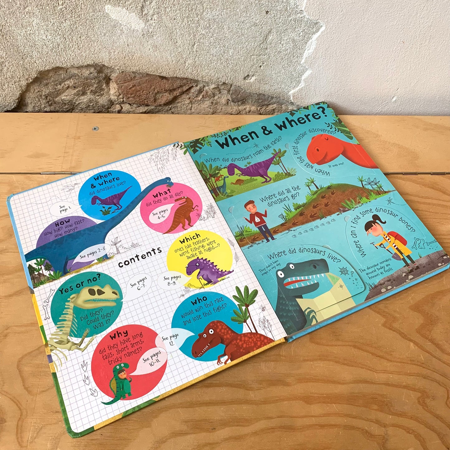 Usborne Lift-the-flap Questions and Answers about Dinosaurs