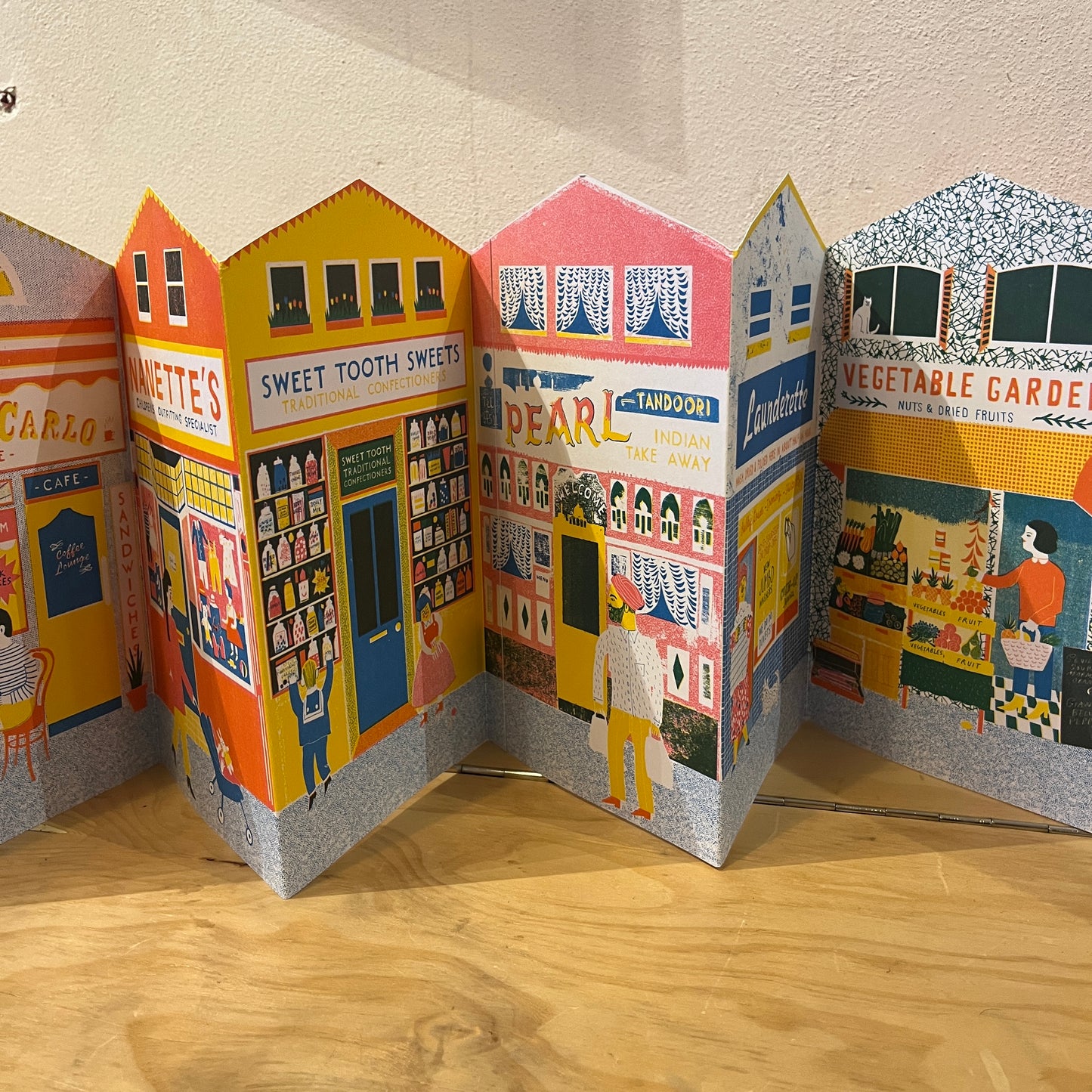 Up My Street Concertina Book/Card - Louise Lockhart (Printed Peanut)