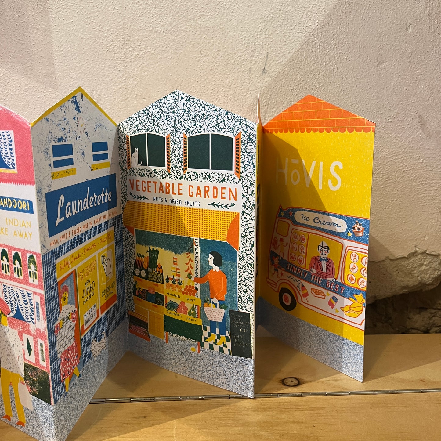 Up My Street Concertina Book/Card - Louise Lockhart (Printed Peanut)