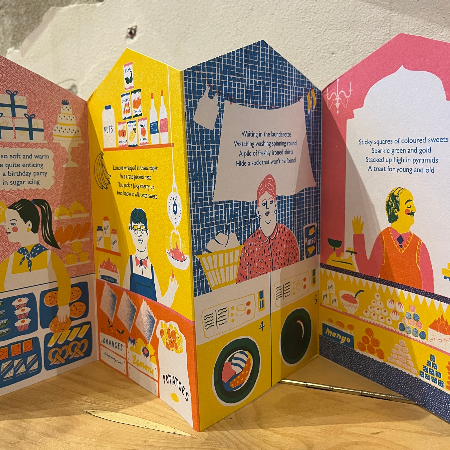Up My Street Concertina Book/Card - Louise Lockhart (Printed Peanut)