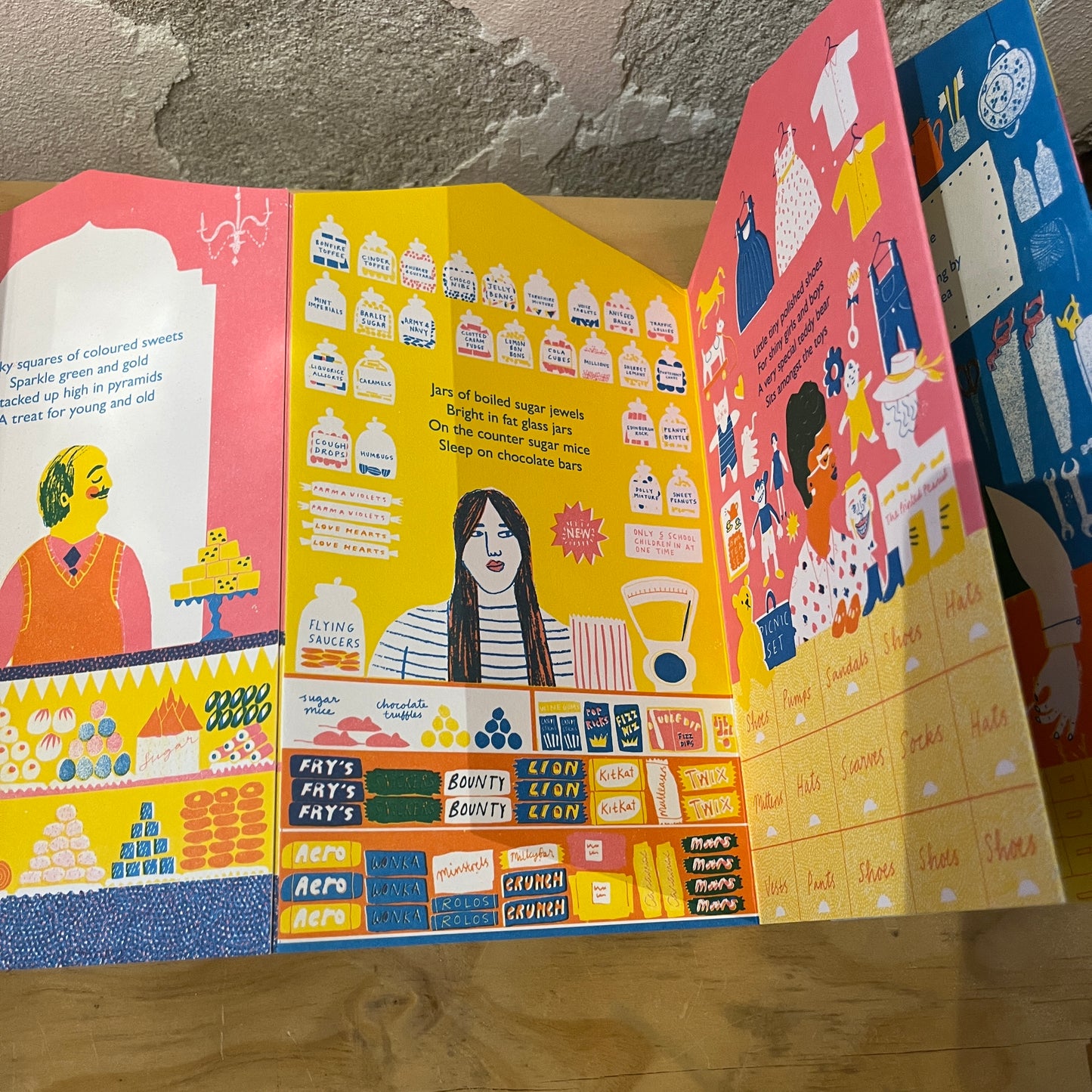 Up My Street Concertina Book/Card - Louise Lockhart (Printed Peanut)