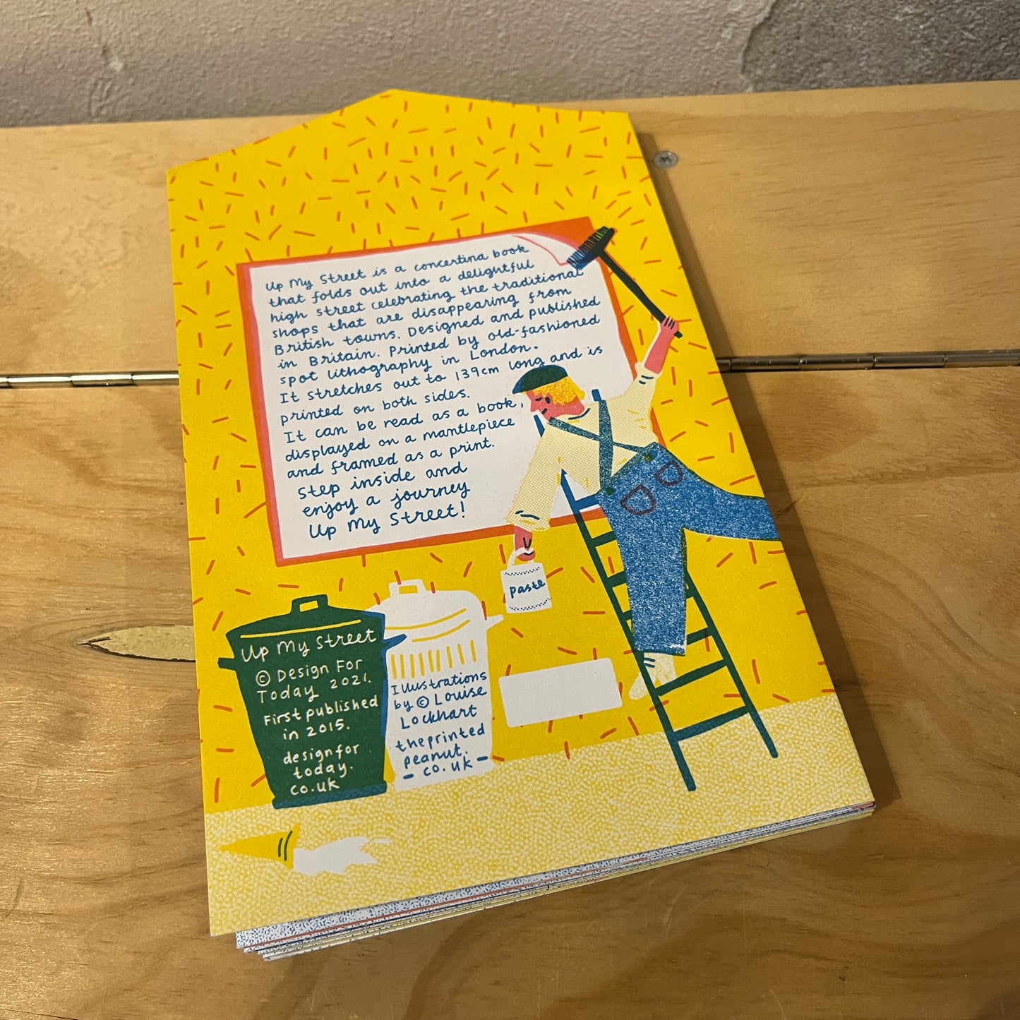 Up My Street Concertina Book/Card - Louise Lockhart (Printed Peanut)