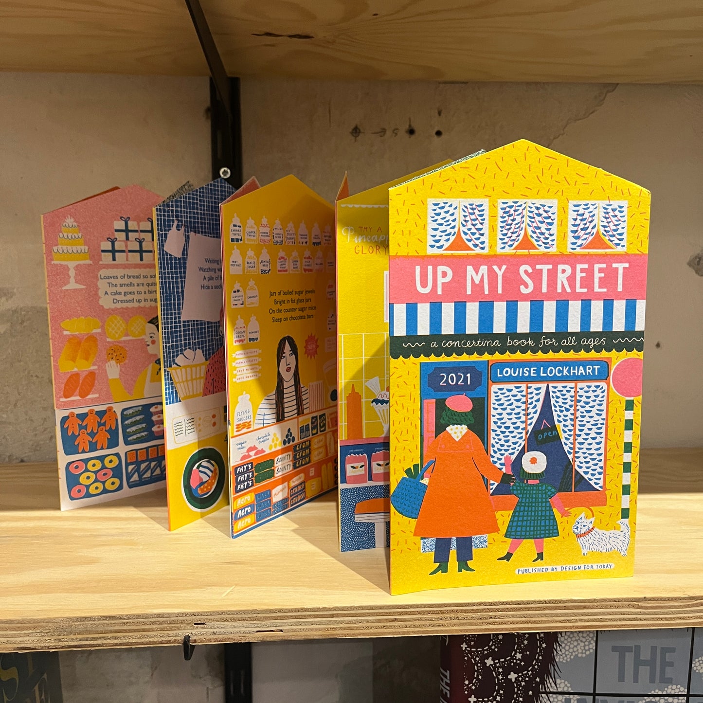 Up My Street Concertina Book/Card - Louise Lockhart (Printed Peanut)