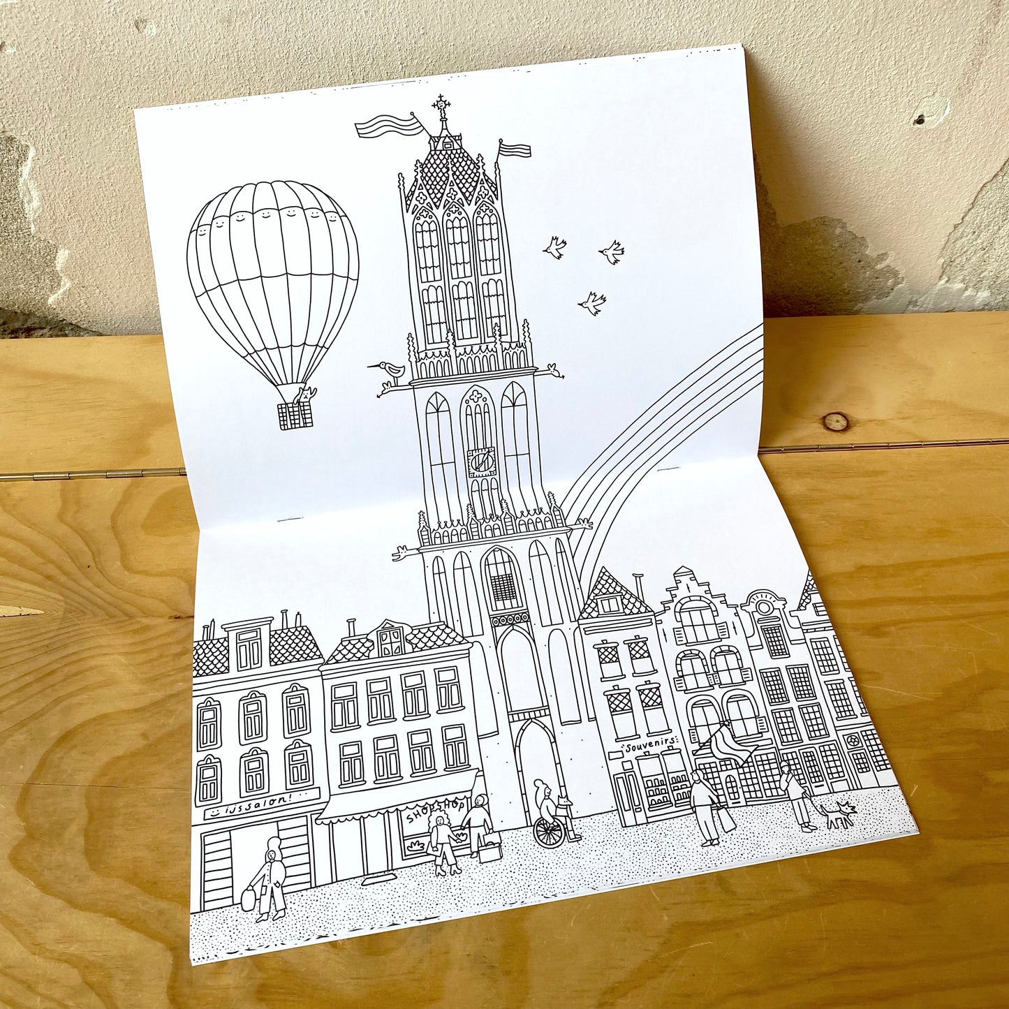 Utrecht Kleurboek (colouring book) - Ellen de Bruijn