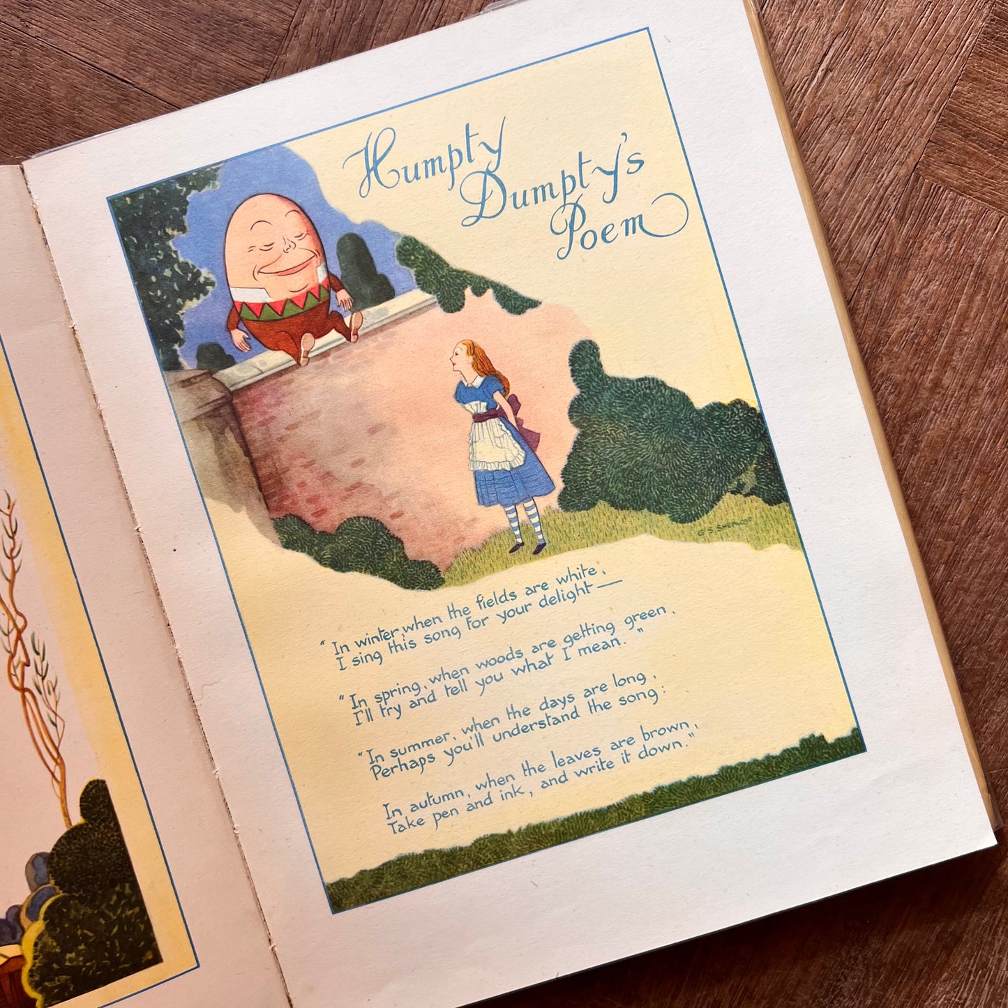 Verses from Alice (1945 First Edition, Second Impression) – Lewis Carroll & G. S. Sherwood