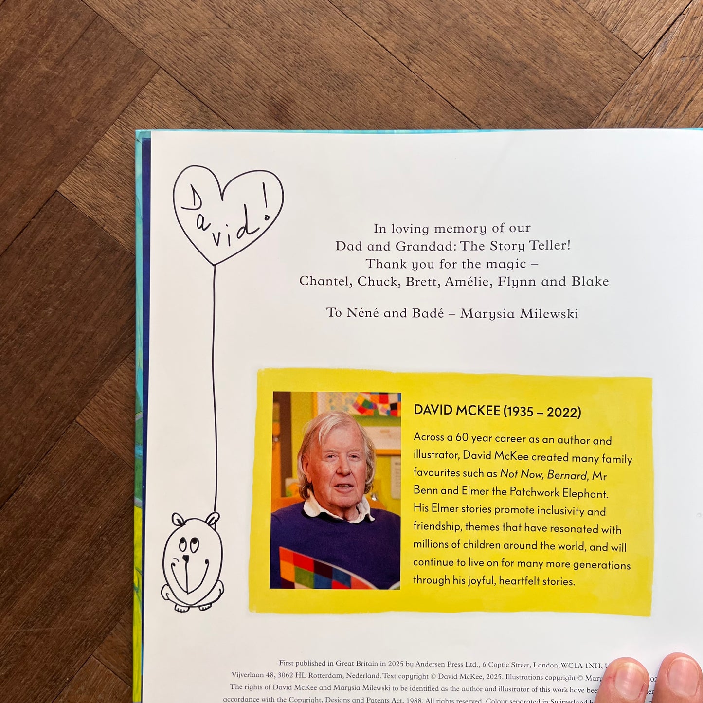 Elmer and the White Bear (Signed 2025 First Edition) – David McKee and Marysia Milewski