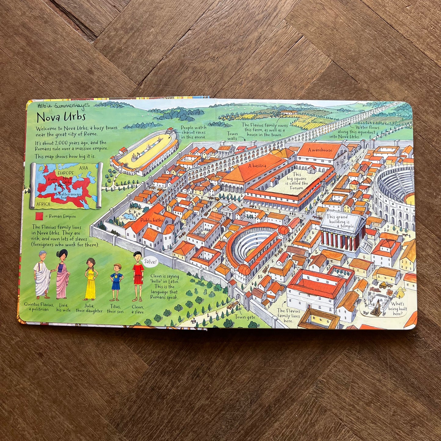 Roman Town Look Inside - Usborne