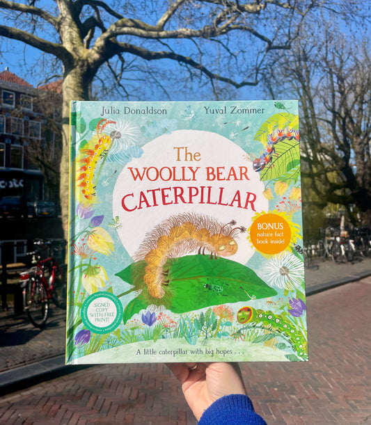 The Woolly Bear Caterpillar (First Edition, Double Signed) - Julia Donaldson, Yuval Zommer