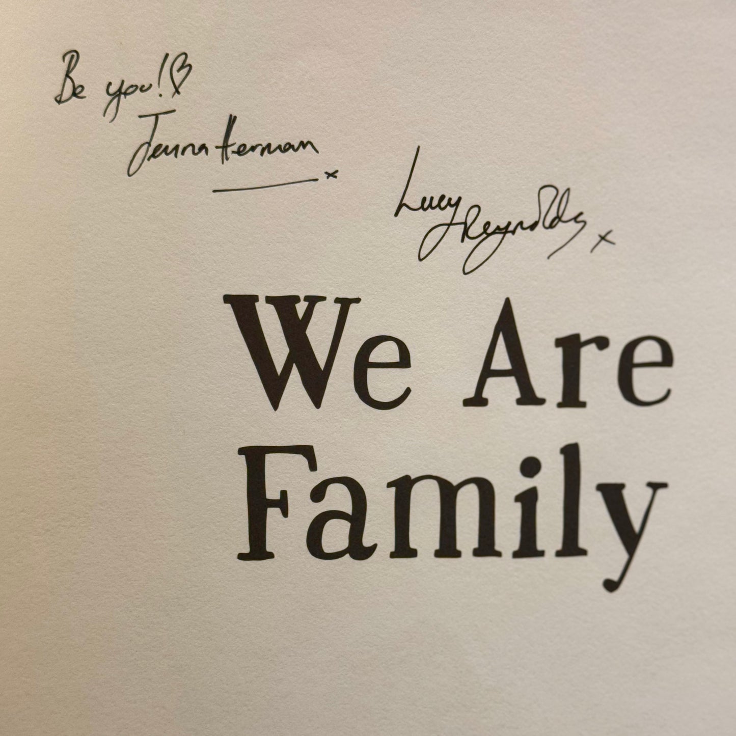 We Are Family - Lucy Reynolds and Jenna Herman
