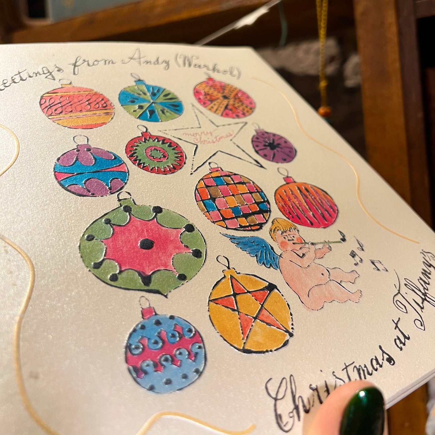 Greeting From Andy Warhol, Christmas at Tiffany's – John Loring, Andy Warhol