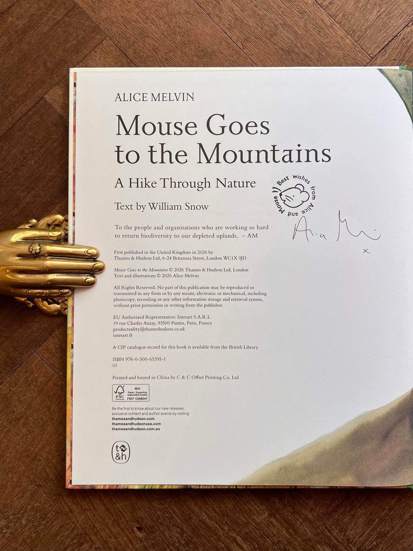 Mouse Goes to the Mountains (Signed) – Alice Melvin