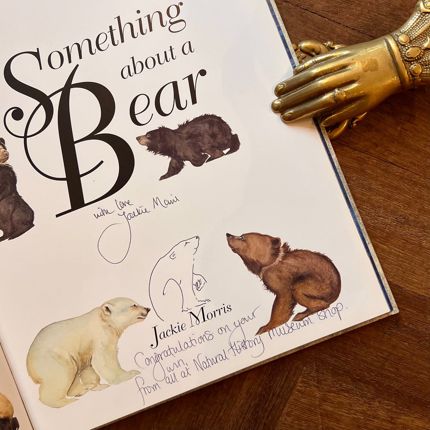 Something about a Bear (Signed) – Jackie Morris