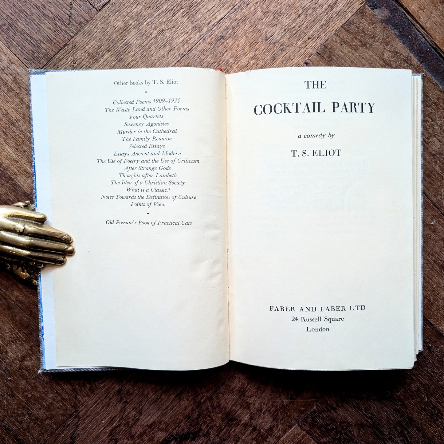 The Cocktail Party (1950 First Edition) – T.S. Eliot