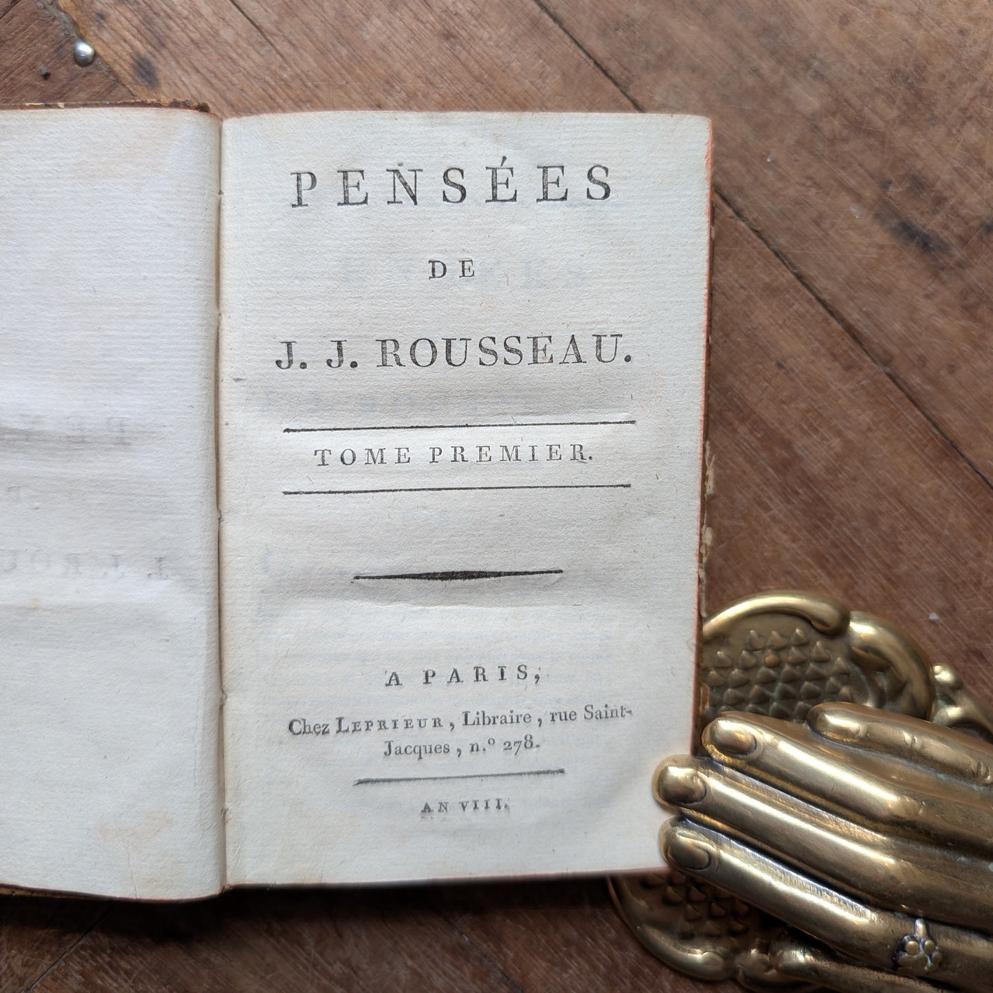 Pensées de J.J. Rousseau (1799/1800)