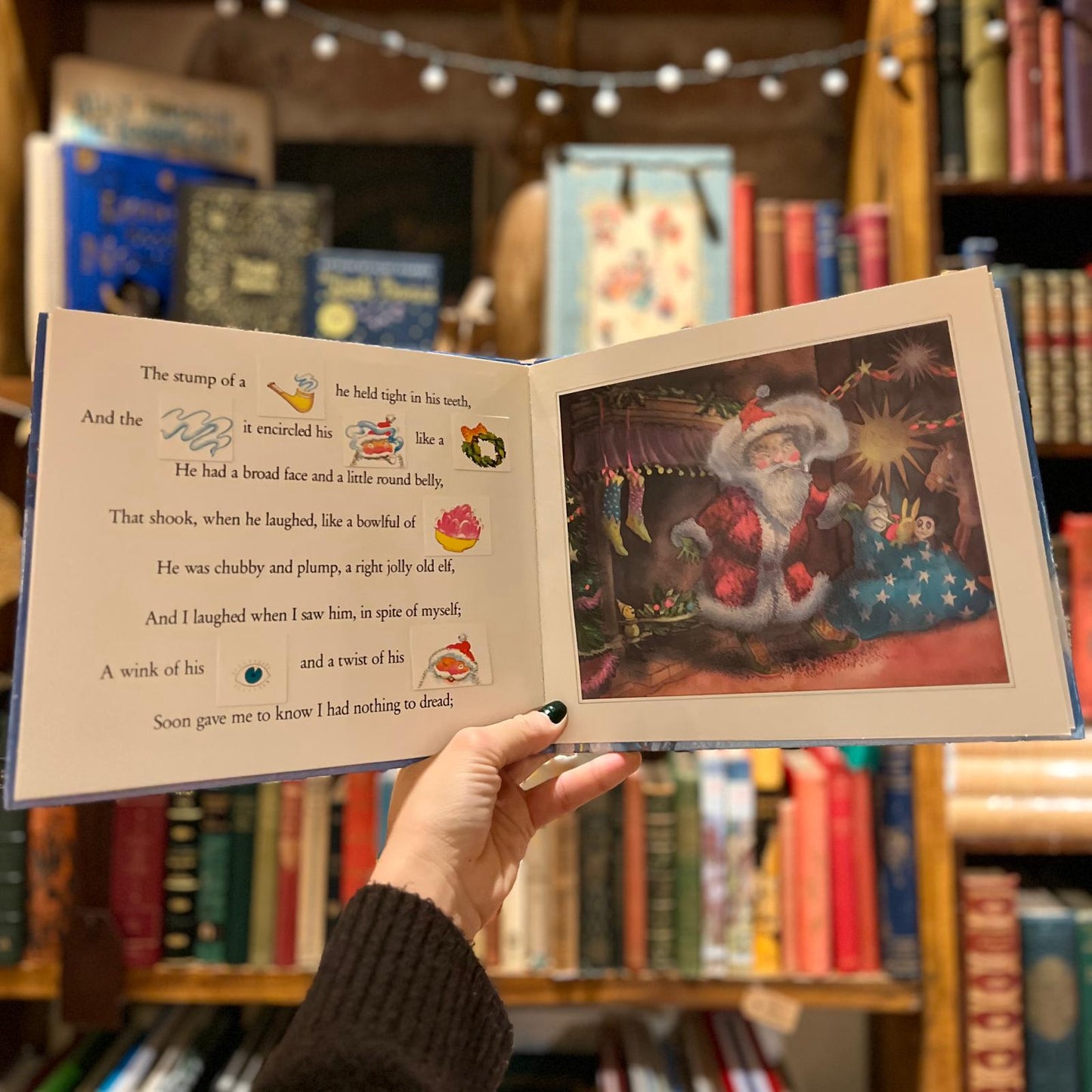 The Night Before Christmas a Lift-the-Flaps Rebus Pop-Up Book (1988 First Edition) – Clement Moore, Michael Foreman