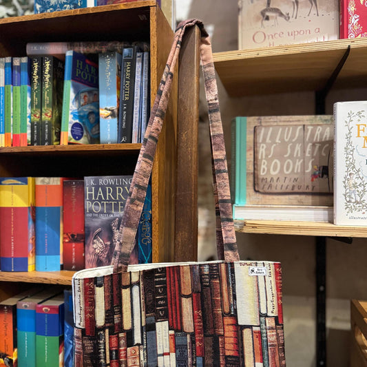 Long Book Tote (with mixed handle fabric)