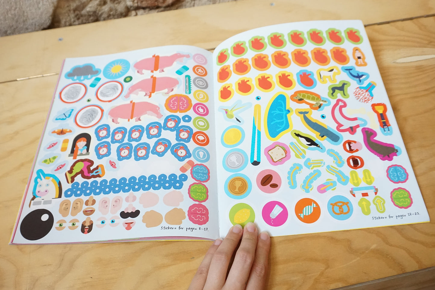 My Human Body Infographic Sticker Activity Book